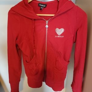 Bebe red hoodie